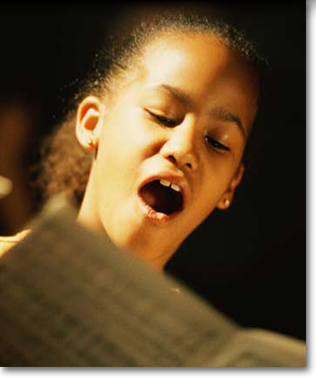 girl singing